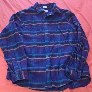 J. Crew Blue and Red Plaid Casual Button Down Shirt